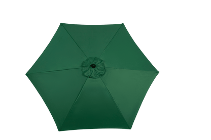 9FT Outdoor Patio Umbrella Outdoor Table Umbrella with Push Button Tilt and Crank, Market Umbrella 6 Sturdy Ribs , Deck, Backyard, Pool (Base Not Included) - ( Dark green ) - 1st Choice Furniture Direct