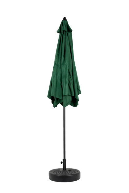 9FT Outdoor Patio Umbrella Outdoor Table Umbrella with Push Button Tilt and Crank, Market Umbrella 6 Sturdy Ribs , Deck, Backyard, Pool (Base Not Included) - ( Dark green ) - 1st Choice Furniture Direct