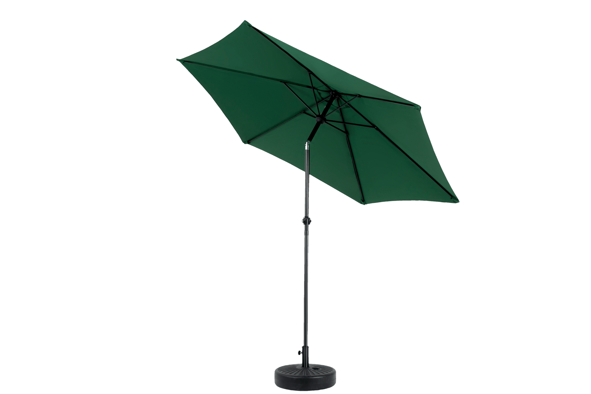 9FT Outdoor Patio Umbrella Outdoor Table Umbrella with Push Button Tilt and Crank, Market Umbrella 6 Sturdy Ribs , Deck, Backyard, Pool (Base Not Included) - ( Dark green ) - 1st Choice Furniture Direct
