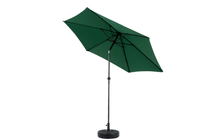 9FT Outdoor Patio Umbrella Outdoor Table Umbrella with Push Button Tilt and Crank, Market Umbrella 6 Sturdy Ribs , Deck, Backyard, Pool (Base Not Included) - ( Dark green ) - 1st Choice Furniture Direct