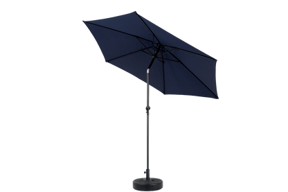 9FT Outdoor Patio Umbrella Outdoor Table Umbrella with Push Button Tilt and Crank, Market Umbrella 6 Sturdy Ribs , Deck, Backyard, Pool (Base Not Included) - (Navy blue ) - 1st Choice Furniture Direct