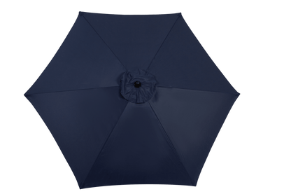 9FT Outdoor Patio Umbrella Outdoor Table Umbrella with Push Button Tilt and Crank, Market Umbrella 6 Sturdy Ribs , Deck, Backyard, Pool (Base Not Included) - (Navy blue ) - 1st Choice Furniture Direct