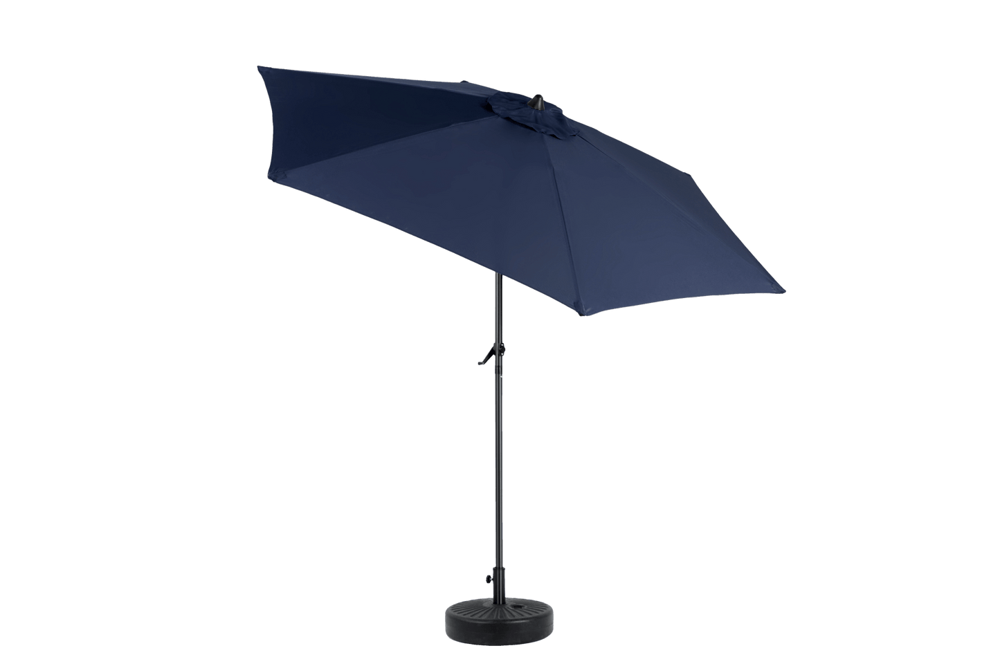 9FT Outdoor Patio Umbrella Outdoor Table Umbrella with Push Button Tilt and Crank, Market Umbrella 6 Sturdy Ribs , Deck, Backyard, Pool (Base Not Included) - (Navy blue ) - 1st Choice Furniture Direct