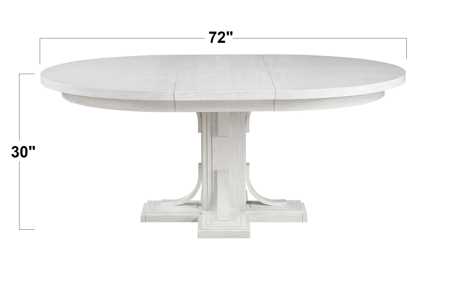 Sunset Trading Dover 54 Round to 72" Oval Expandable Pedestal Dining Table