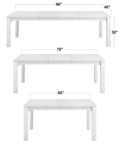 Sunset Trading Dover 8PC 60-78-96" Rectangular Expandable Dining Table Set