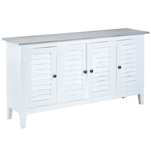 Sunset Trading Cottage 59" Shutter Door Credenza