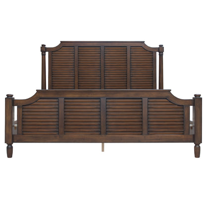 Sunset Trading Bahama Shutter Wood 5 Piece King Bedroom Set