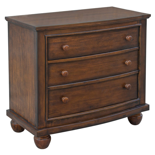 Sunset Trading Bahama Shutter Wood 3 Drawer Nightstand