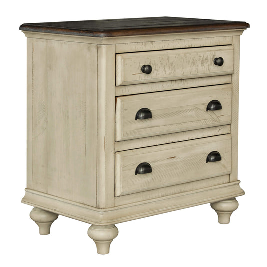 Sunset Trading Shades of Sand 3 Drawer Nightstand