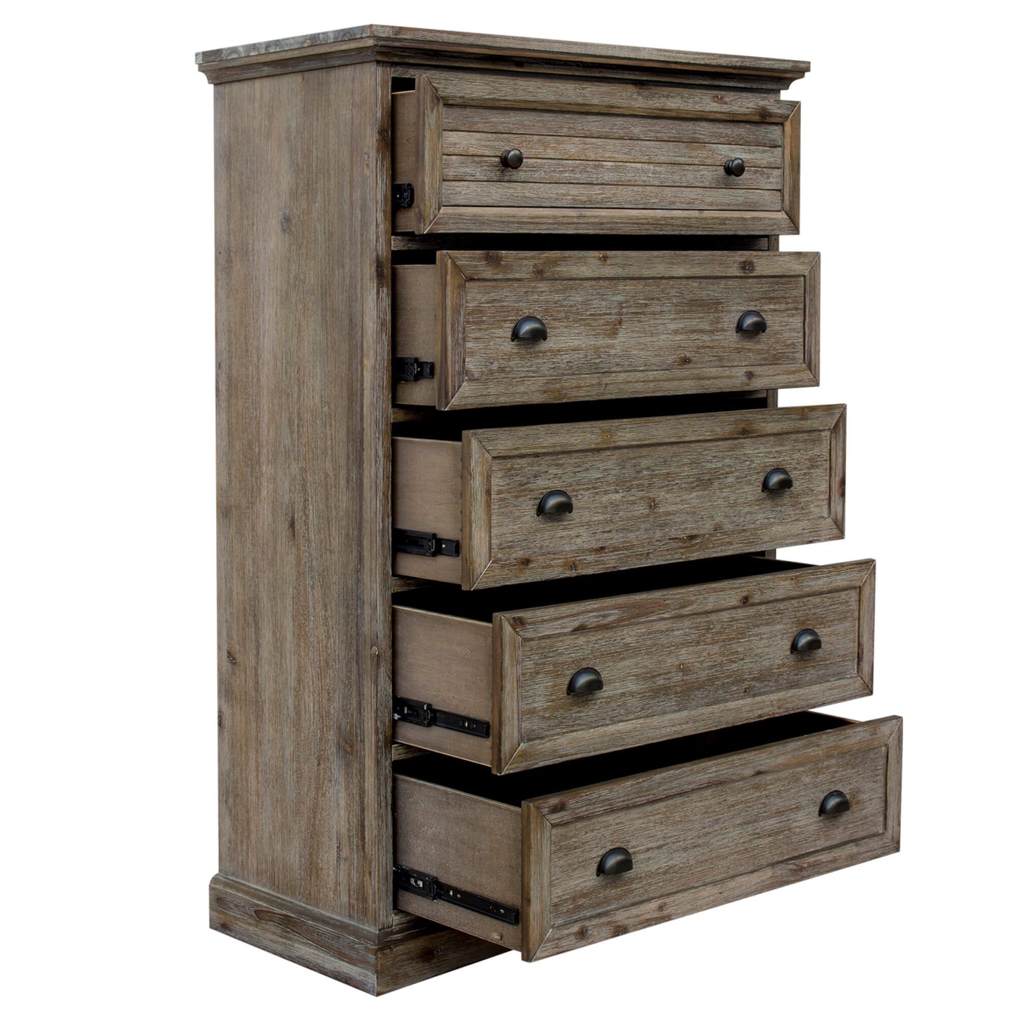 Sunset Trading Solstice Gray 5 Drawer Bedroom Chest