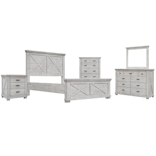 Sunset Trading Crossing Barn 5 Piece Queen Bedroom Set