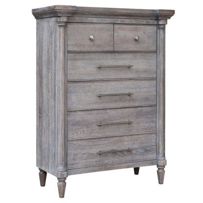 Sunset Trading Fawn Gray 6 Drawer Bedroom Chest