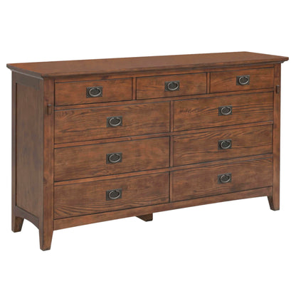 Sunset Trading Mission Bay 9 Drawer Double Bedroom Dresser