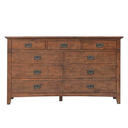 Sunset Trading Mission Bay 9 Drawer Double Bedroom Dresser