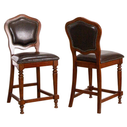 Sunset Trading Bellagio Upholstered Barstools with Backs