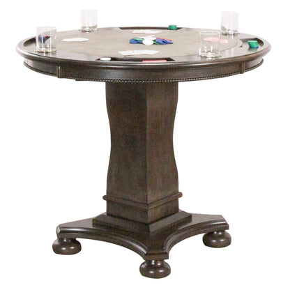 Sunset Trading Vegas 42.5" Round Counter Height Dining, Chess and Poker Table 