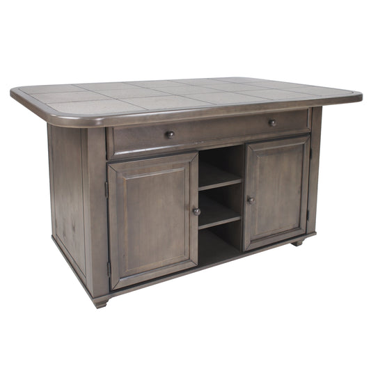 Sunset Trading Shades of Gray Kitchen Island