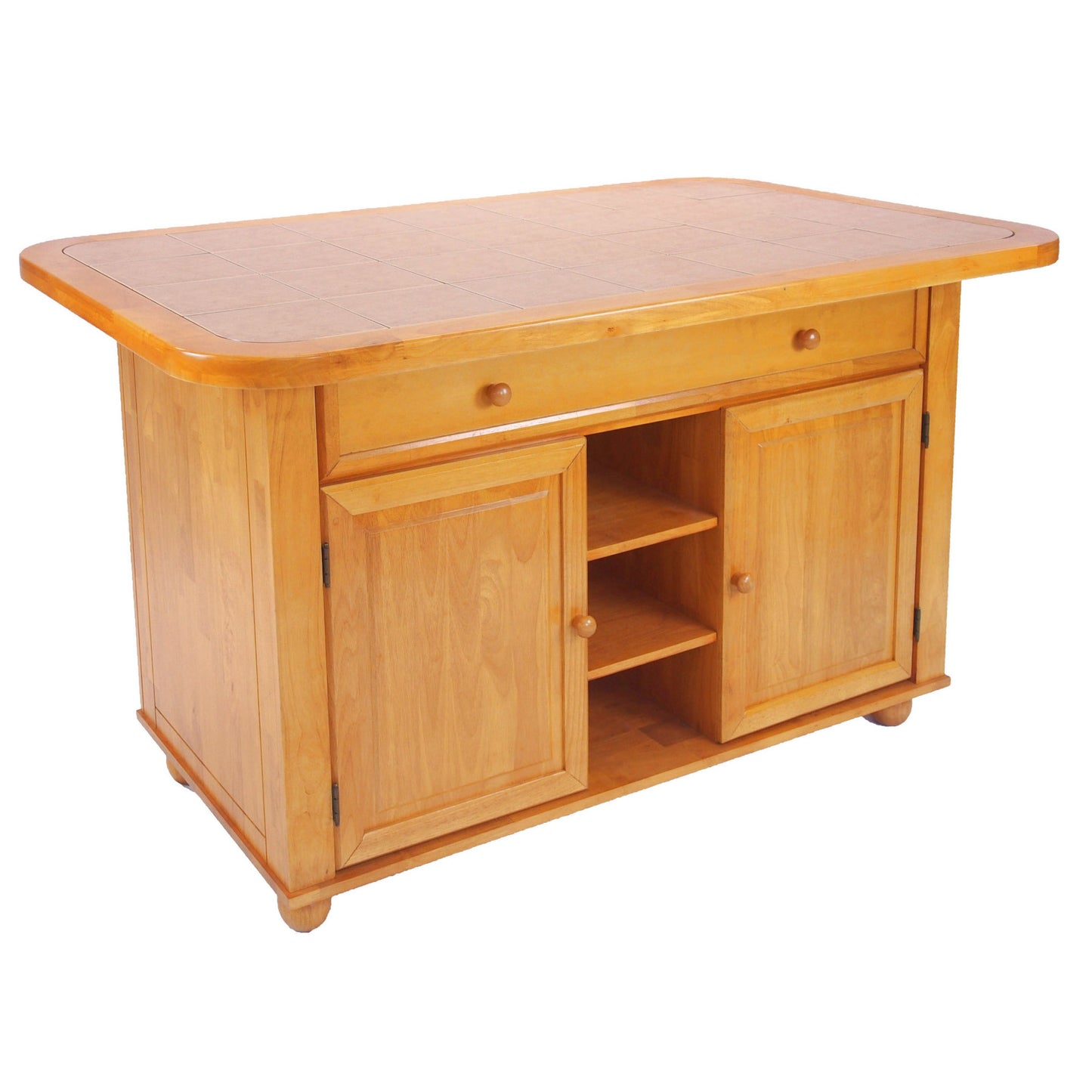 Sunset Trading Light Oak Kitchen Island