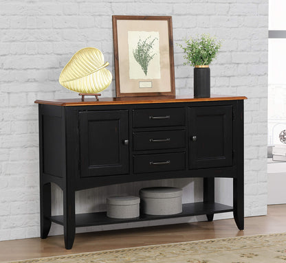 Sunset Trading Selections Sideboard with Large Display Shelf