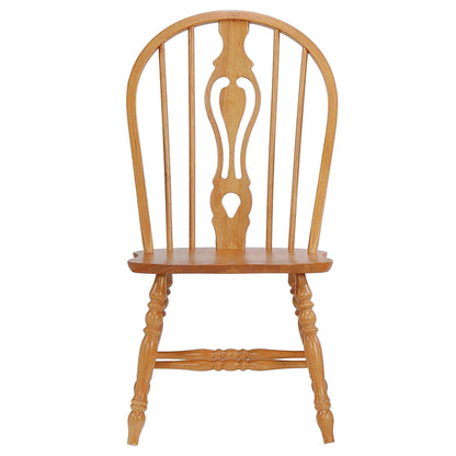 Sunset Trading Oak Selections Keyhole Windsor Dining Side Chairs