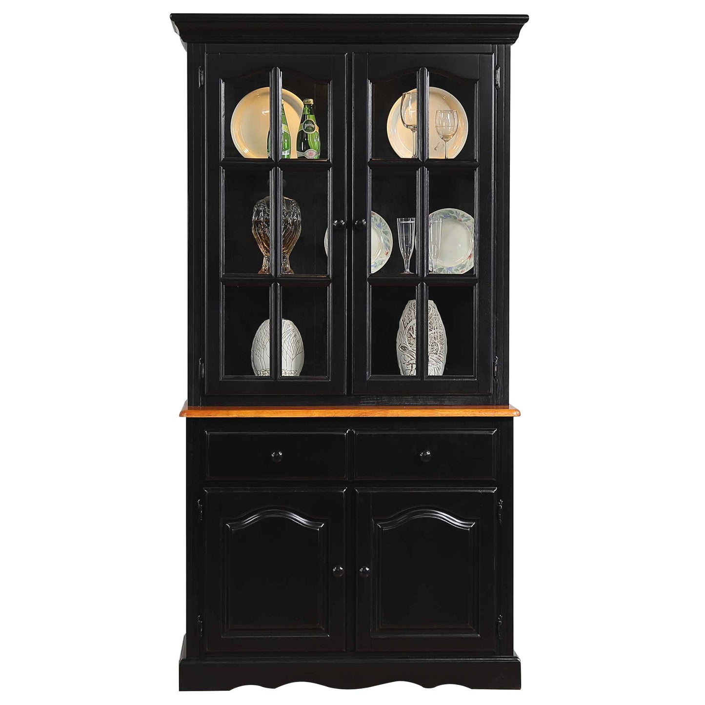 Sunset Trading Selections 38"W China Cabinet with Glass Doors