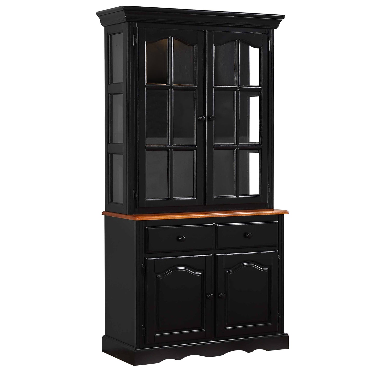 Sunset Trading Selections 38"W China Cabinet with Glass Doors