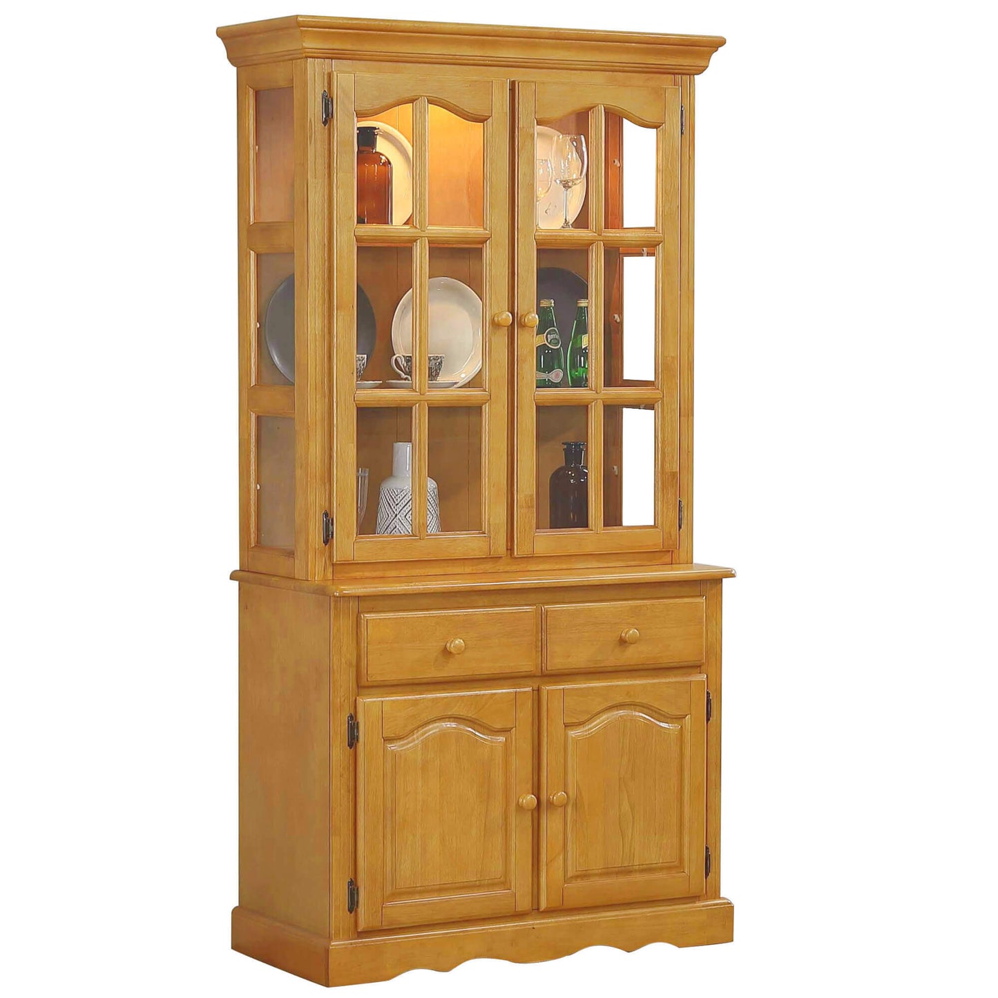 Sunset Trading Selections 38"W China Cabinet with Glass Doors