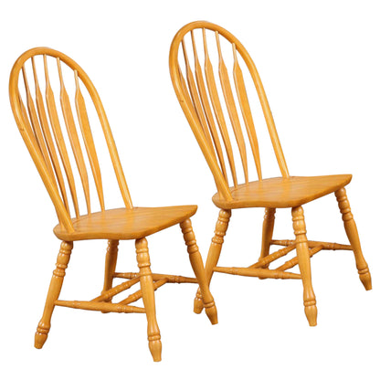 Sunset Trading Oak Selections Comfort Back Windsor Dining Side Chair