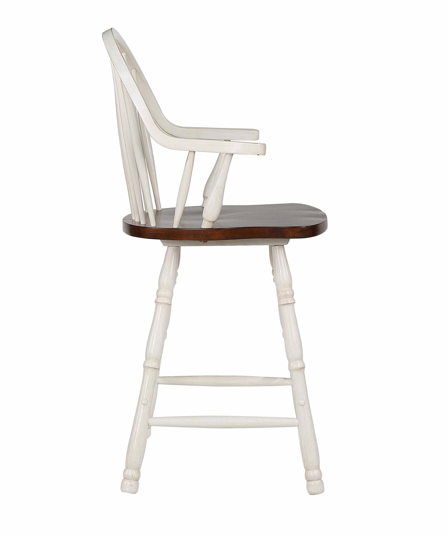 Sunset Trading Andrews 24" Windsor Barstool with Arms