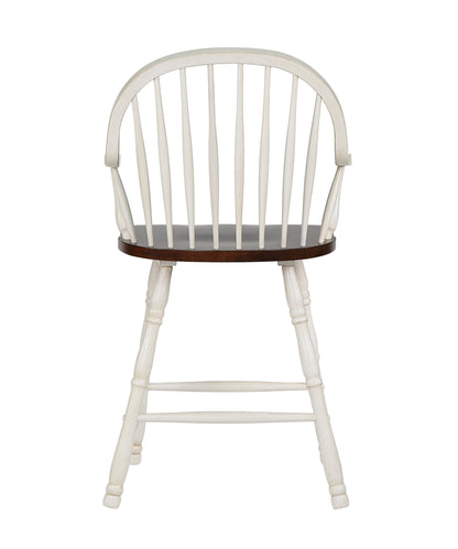 Sunset Trading Andrews 24" Windsor Barstool with Arms