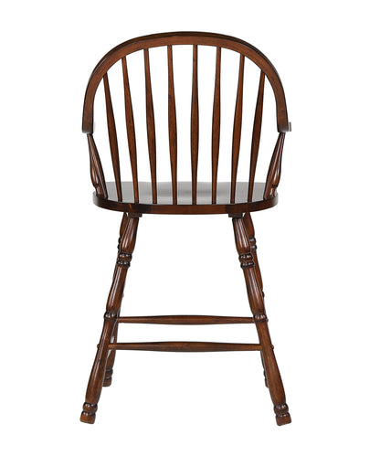 Sunset Trading Andrews 24" Windsor Barstool with Arms