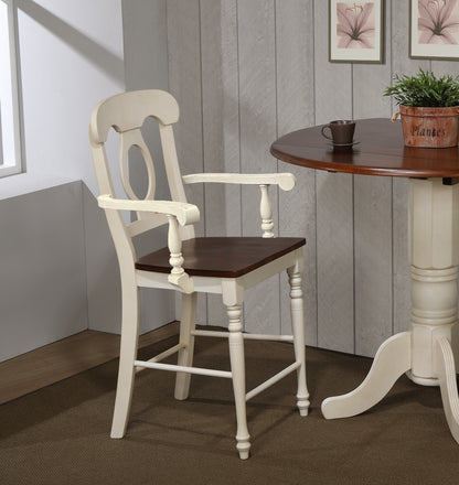 Sunset Trading Andrews Napoleon Barstool with Arms