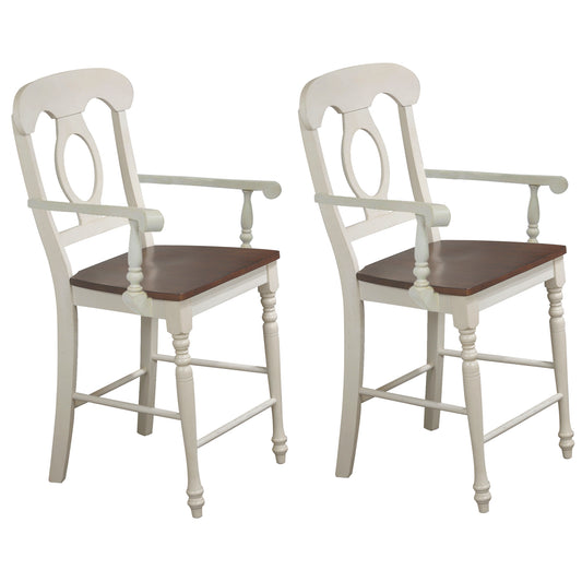 Sunset Trading Andrews Napoleon Barstool with Arms