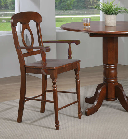 Sunset Trading Andrews Napoleon Barstool with Arms