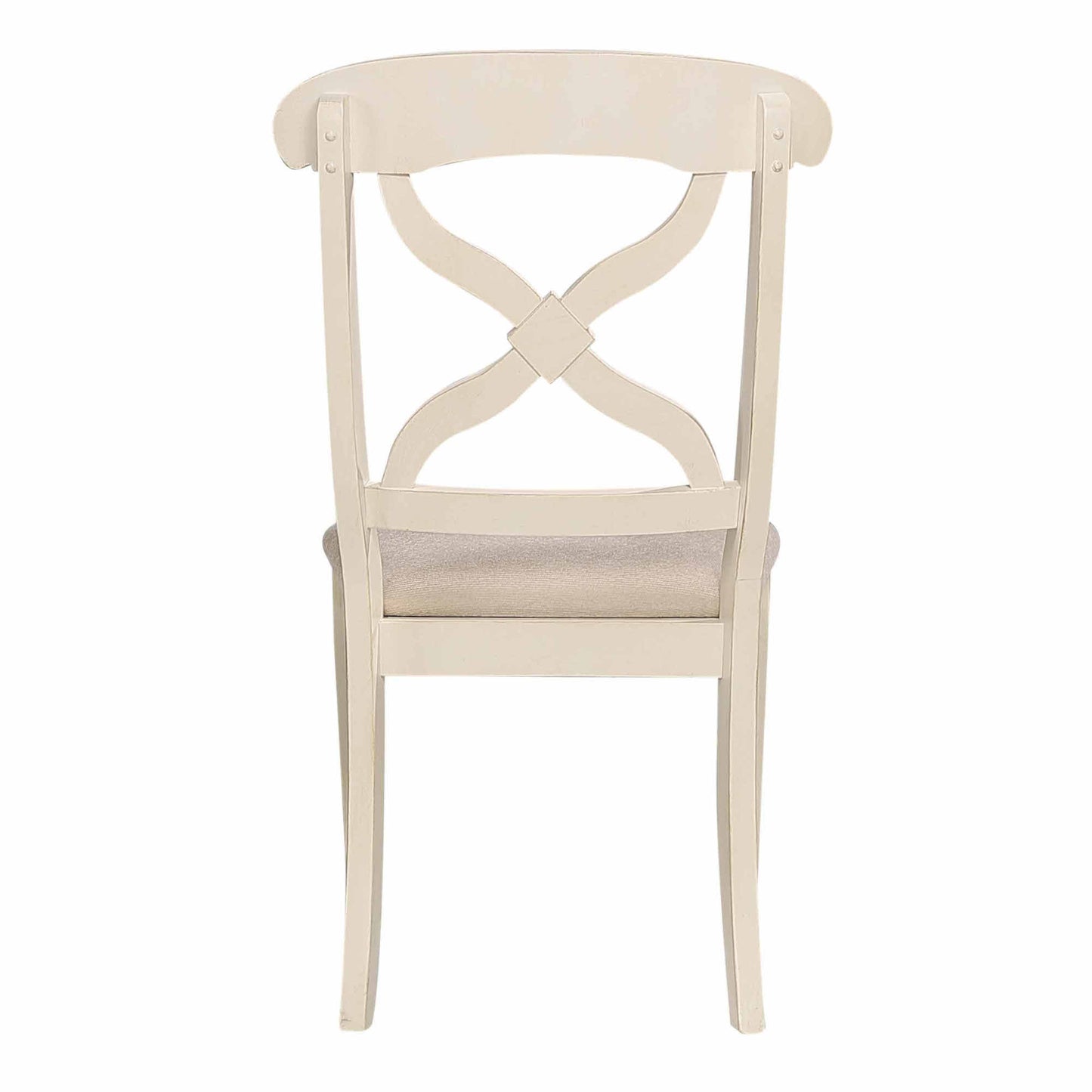 Sunset Trading Andrews Cross Back Upholstered Dining Side Chair