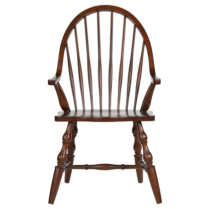 Sunset Trading Andrews Windsor Spindleback Dining Chair with Arms