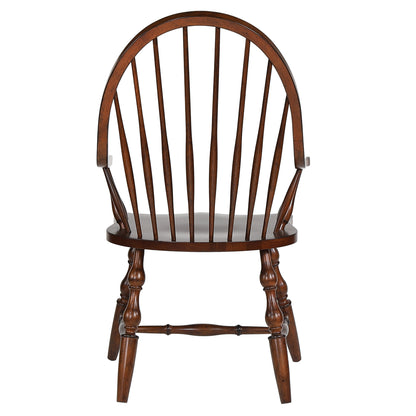 Sunset Trading Andrews Windsor Spindleback Dining Chair with Arms