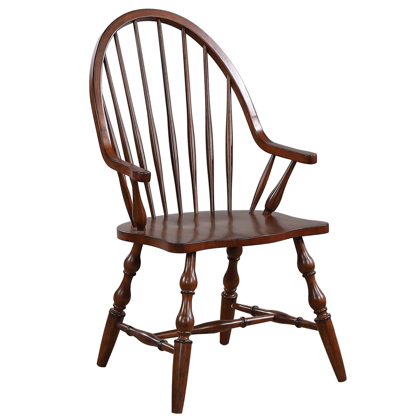 Sunset Trading Andrews Windsor Spindleback Dining Chair with Arms