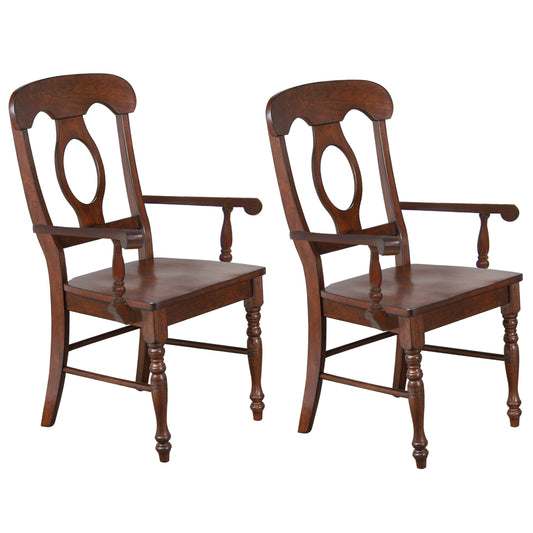 Sunset Trading Andrews Napoleon Dining Chair with Arms