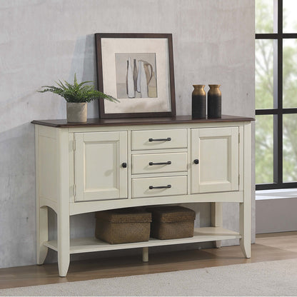 Sunset Trading Andrews Sideboard with Large Display Shelf