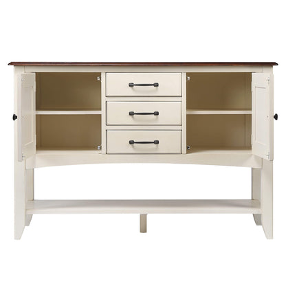 Sunset Trading Andrews Sideboard with Large Display Shelf