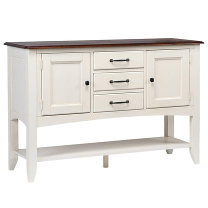 Sunset Trading Andrews Sideboard with Large Display Shelf