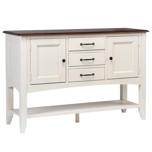 Sunset Trading Andrews Sideboard with Large Display Shelf