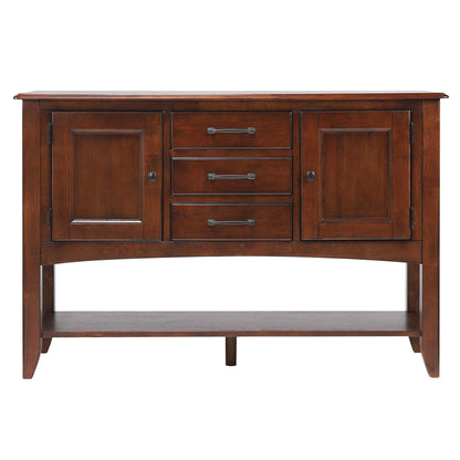 Sunset Trading Andrews Sideboard with Large Display Shelf