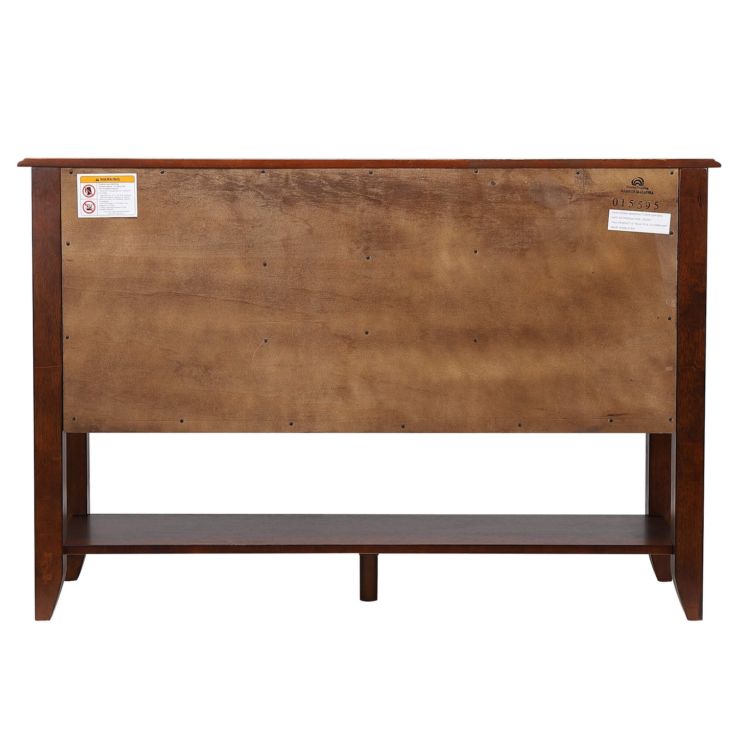 Sunset Trading Andrews Sideboard with Large Display Shelf