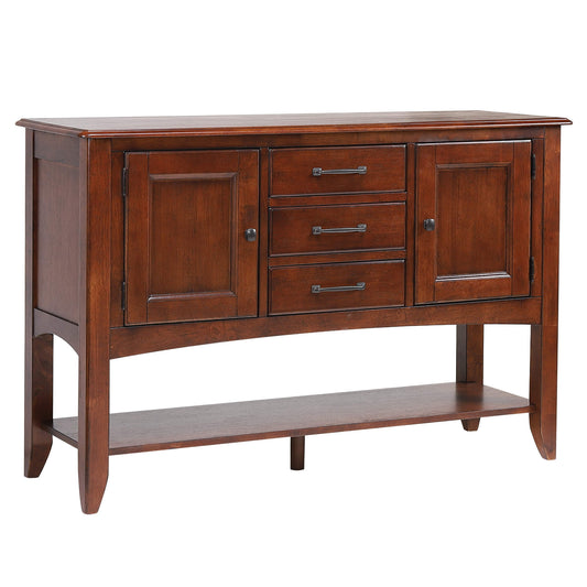 Sunset Trading Andrews Sideboard with Large Display Shelf