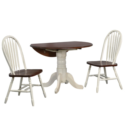 Sunset Trading Andrews 3 Piece 42" Round Extendable Dining Set