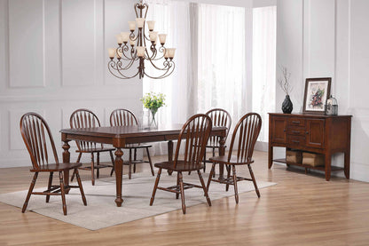 Sunset Trading Andrews 8 Piece 58-76" Rectangular Extendable Dining Set