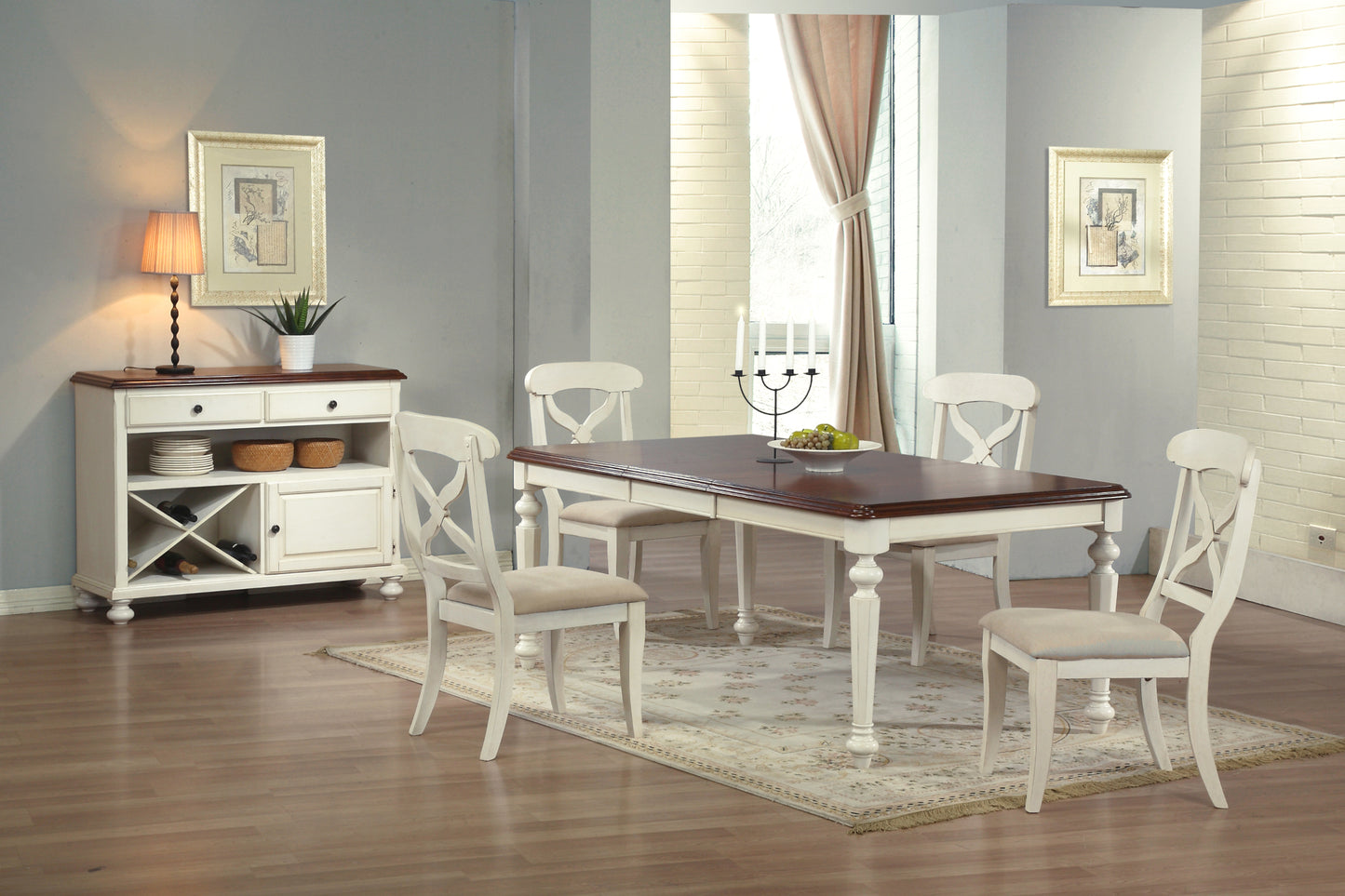 Sunset Trading Andrews 58-76" Rectangular Butterfly Extendable Dining Table