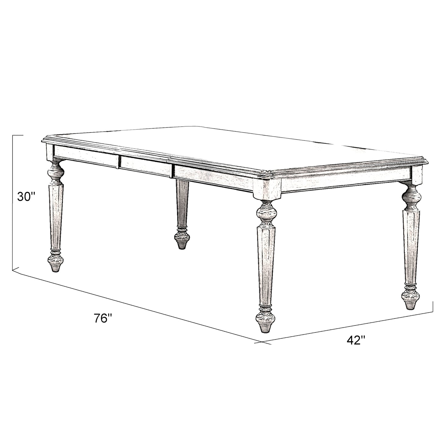 Sunset Trading Andrews 58-76" Rectangular Butterfly Extendable Dining Table